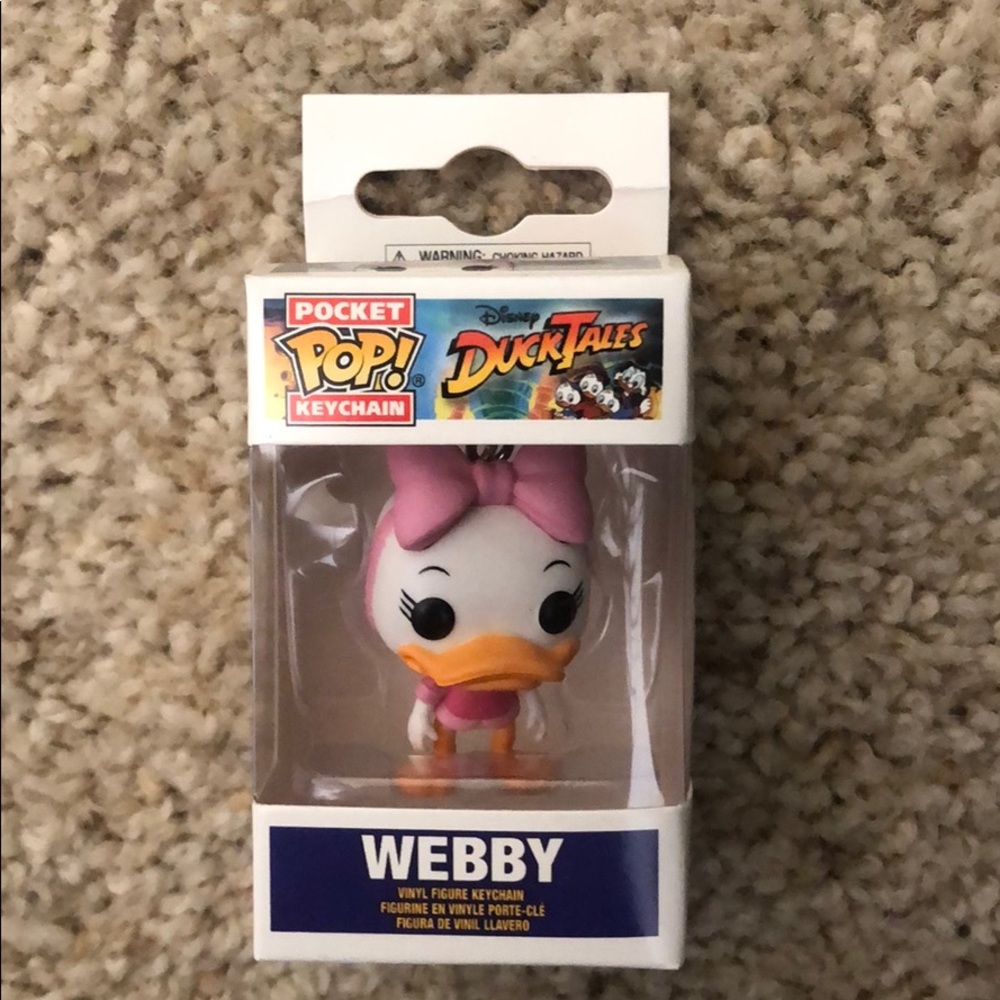 Duck Tales pocket funko pop Webby keychain figure